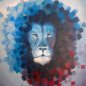 Painting titled ""Lion dust"" by Jorge Albuquerque, Original Artwork, Acrylic