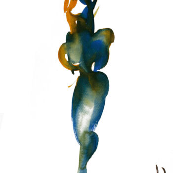 Painting titled "ON YOU 3" by Jorge Berlato, Original Artwork, Watercolor