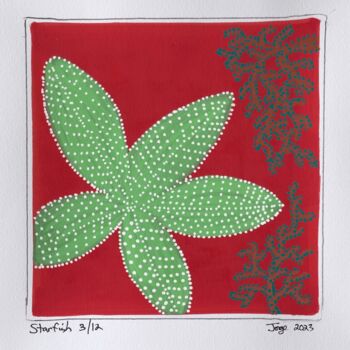 Pittura intitolato "Starfish 3/12" da Jorge Gonzalez, Opera d'arte originale, Acrilico