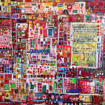 Collages titulada "Poetas" por Jorge Manuel Santos, Obra de arte original, Collages Montado en Bastidor de camilla de madera