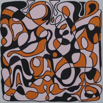 Painting titled "Untitled" by Jorge Pinto Guedes, Original Artwork, Marker Mounted on Wood Panel