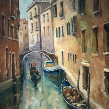Painting titled "Venecia" by Jorge Pizzanelli, Original Artwork, Oil