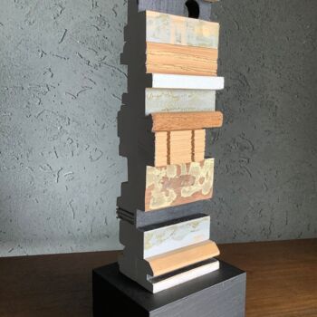 Скульптура под названием "Serie “Superficies”…" - Jorge R. Barboza, Подлинное произведение искусства, Дерево