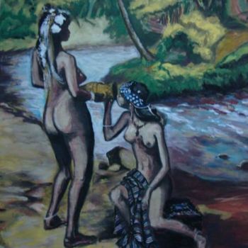Peinture intitulée "ce qui est indigènes" par Jorgefabian Blanco, Œuvre d'art originale