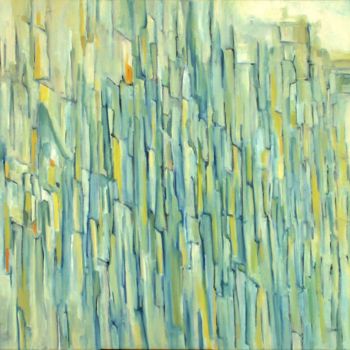 Malerei mit dem Titel "La rue aux fenêtres" von Jorge Coelho, Original-Kunstwerk, Öl