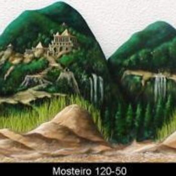 Malerei mit dem Titel "mosteiro" von Jorgemiguele, Original-Kunstwerk, Öl