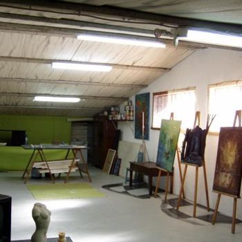Pittura intitolato "atelier 1" da Jorgemiguele, Opera d'arte originale