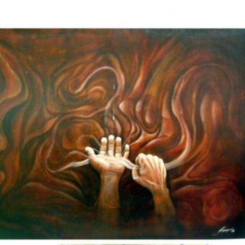 Schilderij getiteld "ao alcance das mãos" door Jorgemiguele, Origineel Kunstwerk, Anders