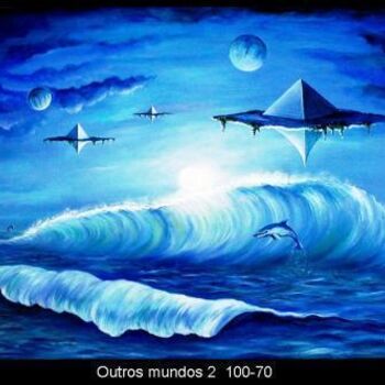 Painting titled "outros mundos" by Jorgemiguele, Original Artwork, Other
