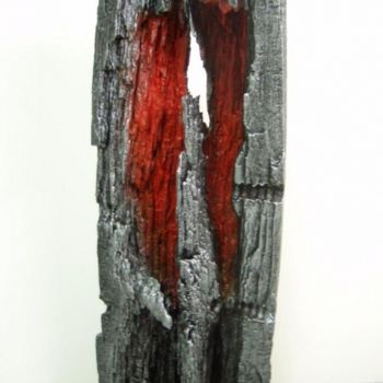 Скульптура под названием "unidos para sempre" - Jorgemiguele, Подлинное произведение искусства, Дерево