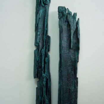 Sculpture titled "mestres" by Jorgemiguele, Original Artwork, Wood