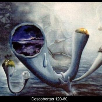 Painting titled "descobertas" by Jorgemiguele, Original Artwork, Oil