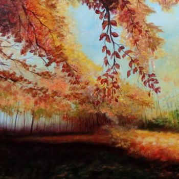 Pintura intitulada "outono" por Jorgemiguele, Obras de arte originais, Acrílico