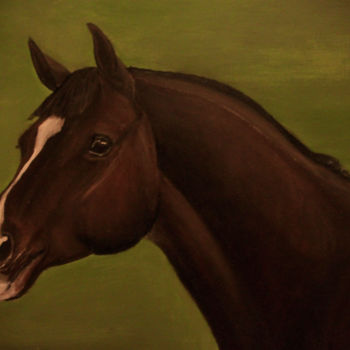 Pintura intitulada "Valegro Horse Olymp…" por Jorgen Wagner, Obras de arte originais, Óleo