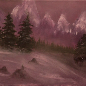 Painting titled "Blizzard" by Jorgen Wagner, Original Artwork, Oil