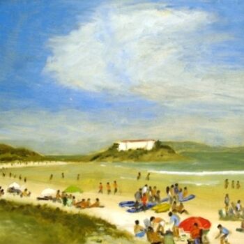 Pintura intitulada "Praia do Forte, Mar…" por Jorge Novaes, Obras de arte originais, Óleo