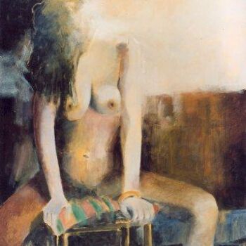 Painting titled "Desnudo" by Maria Isabel Bianchi, Original Artwork