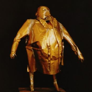 雕塑 标题为“Fatman” 由Jorge Velarde, 原创艺术品, 金属