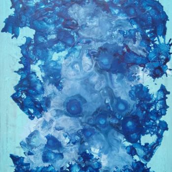 Painting titled "Félicité bleue" by Georges Allin (JorJ), Original Artwork, Acrylic