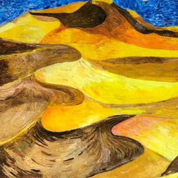 Peinture intitulée ""Dunes"" par François Jornod, Œuvre d'art originale, Acrylique