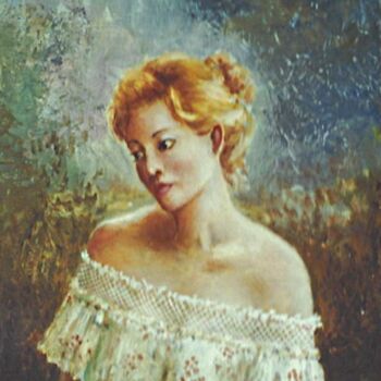Painting titled "Debby" by Jos Kivits, Original Artwork, Oil