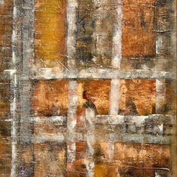 Peinture intitulée ""Jail"" par Josica Avena, Œuvre d'art originale, Acrylique