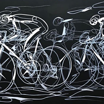 Картина под названием "Tramo monotoro" - José Alberto Sampaoli, Подлинное произведение искусства, Акрил