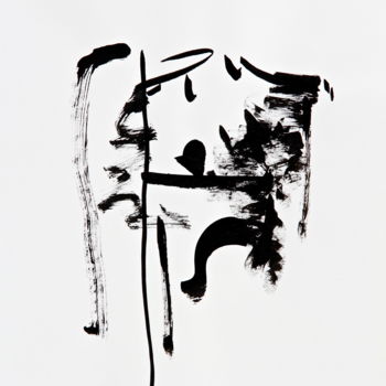 Dibujo titulada "Graphie Musicale n°…" por José Bosch, Obra de arte original, Tinta