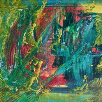 Malerei mit dem Titel "l-exode" von José Bosch, Original-Kunstwerk