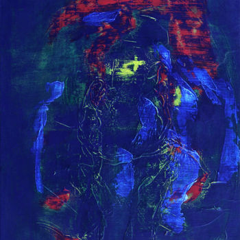 Painting titled "BLEU N°2." by José Bosch, Original Artwork, Acrylic