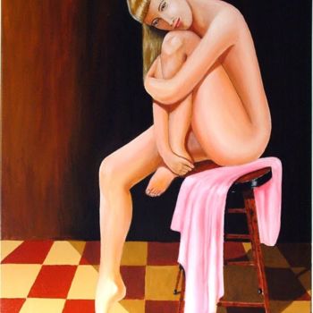 Peinture intitulée "nu" par José Bravo Rosa, Œuvre d'art originale, Acrylique