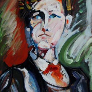 Pintura intitulada "Rimbaud" por Jose Carlos Cordoba, Obras de arte originais, Óleo