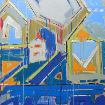 绘画 标题为“Home 1” 由José Fonte, 原创艺术品, 油 安装在木质担架架上