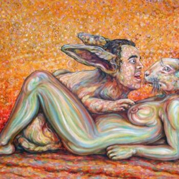 제목이 "Leda y el conejo"인 미술작품 Lorenzo로, 원작