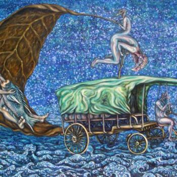 Pintura intitulada "La travesía" por Lorenzo, Obras de arte originais