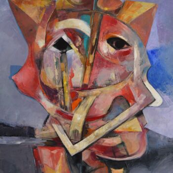 Pintura titulada "Retrato enmarcado" por Jose Luis Madrazo Gastaudi, Obra de arte original, Acrílico Montado en Bastidor de…