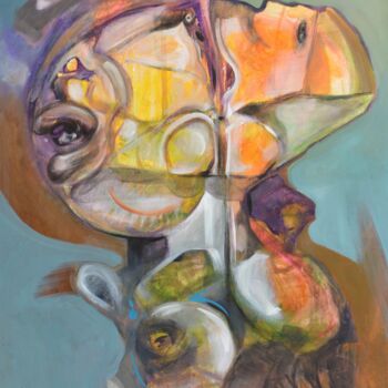 Картина под названием "Abstracto 3.1.23" - Jose Luis Madrazo Gastaudi, Подлинное произведение искусства, Акрил Установлен на…