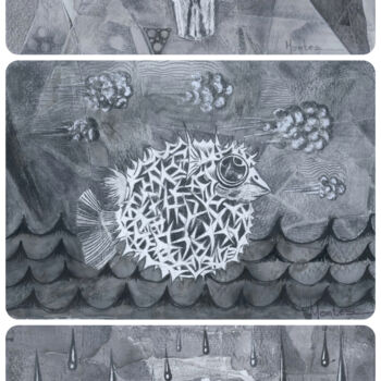 "Hasta los huesos, t…" başlıklı Tablo José Luis Montes tarafından, Orijinal sanat, Kalem