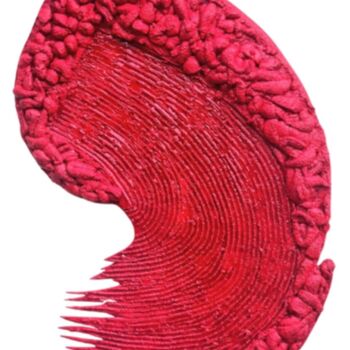 Sculpture titled "ESCULTURA GESTUAL D…" by José Luis Pilotto, Original Artwork, Polymer clay Mounted on Other rigid panel