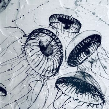 Peinture intitulée "Medusa" par José Salcedo, Œuvre d'art originale, Acrylique Monté sur Aluminium