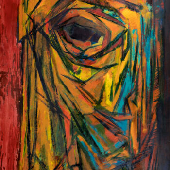Pittura intitolato "Rostros sin Rostro…" da José Manuel Chamorro Chamorro, Opera d'arte originale, Olio Montato su Pannello…