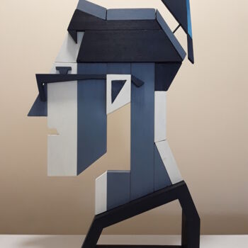 Sculpture intitulée "TALANTE" par José Manuel Solares, Œuvre d'art originale, Bois