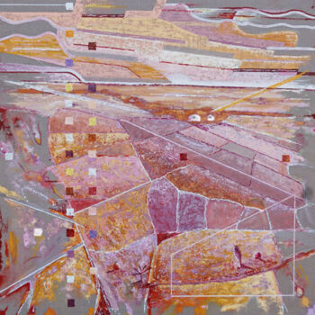 제목이 "Paisatge18"인 미술작품 Jose María Cal로, 원작, 기름 나무 들것 프레임에 장착됨