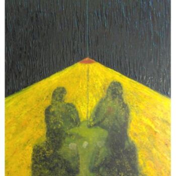 Painting titled "QUATRO SENTADOS ou…" by José Pedro, Original Artwork