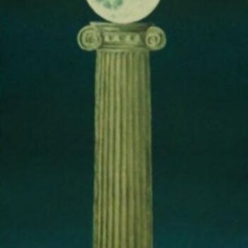 Painting titled "MOONUMENT" by José Pedro, Original Artwork