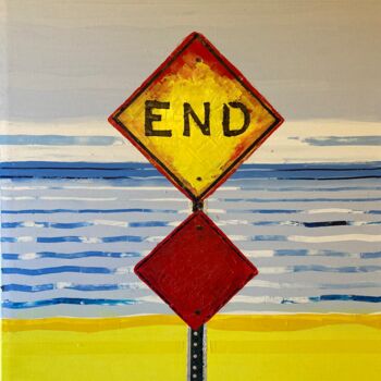 Painting titled "End" by Jose Ramon Campomanes Alvarez, Original Artwork, Oil