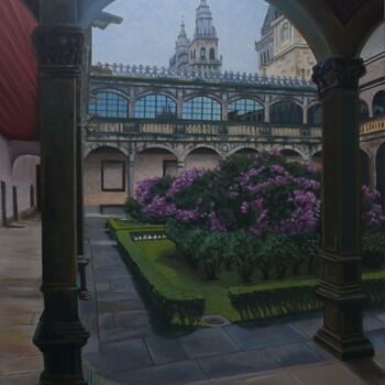 Pintura titulada "Palacio Fonseca (Sa…" por Jose Ramon Muro Pereg (JRMuro), Obra de arte original, Acrílico Montado en Panel…