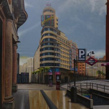 Painting titled "Edificio Capitol (M…" by Jose Ramon Muro Pereg (JRMuro), Original Artwork, Acrylic