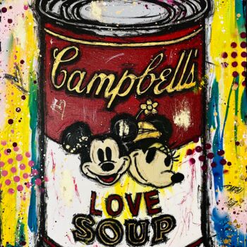 Painting titled "Love Soup" by Jose Rivera, Original Artwork, Acrylic