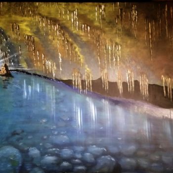 Peinture intitulée "La grotte" par Jose Sousa, Œuvre d'art originale, Acrylique